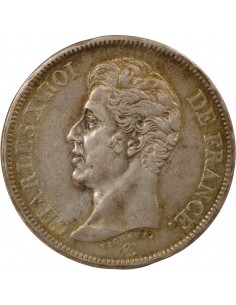 Charles X 1er Type 5 francs Argent 1826 W Lille 2