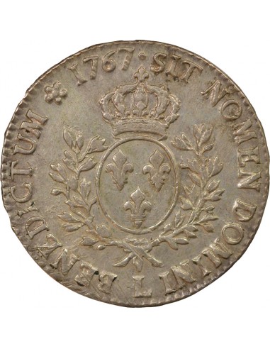 Louis XV Au Bandeau ecu Argent 1767 L Bayonne