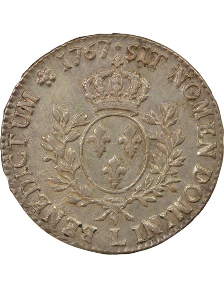 Louis XV Au Bandeau ecu Argent 1767 L Bayonne