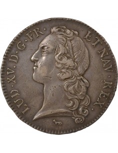 Louis XV Au Bandeau ecu Argent 1740 A - Paris 2