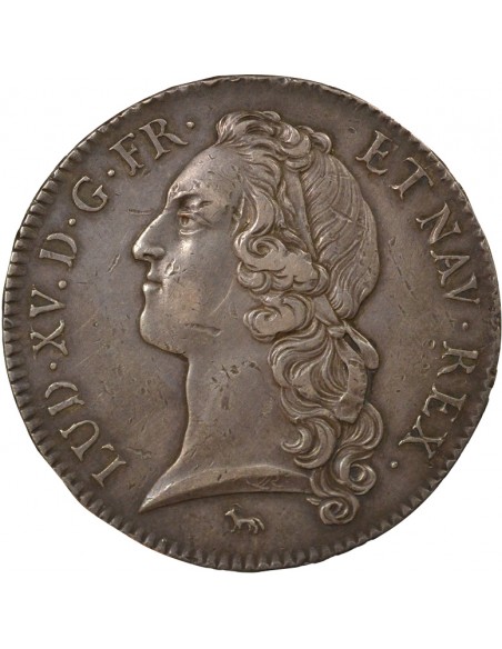 Louis XV Au Bandeau ecu Argent 1740 A - Paris