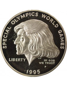 USA J.O. Spéciaux 1 dollar Argent 1995 Philadelphie 2