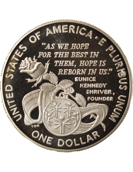 USA J.O. Spéciaux 1 dollar Argent 1995 Philadelphie