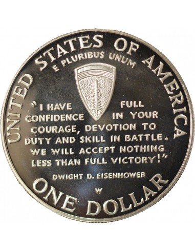 USA D-Day 1 dollar Argent 1993 W West Point