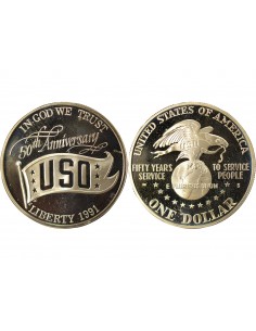 USA USO 1 dollar Argent 1991 S San Francisco