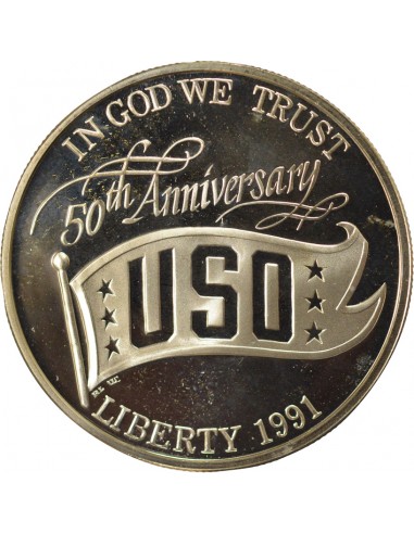 USA USO 1 dollar Argent 1991 S San Francisco
