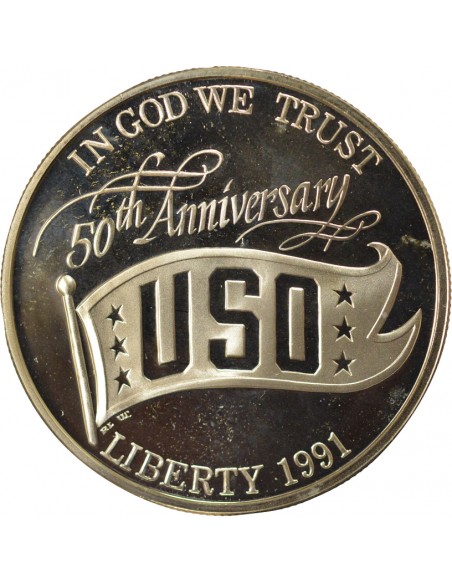 USA USO 1 dollar Argent 1991 S San Francisco