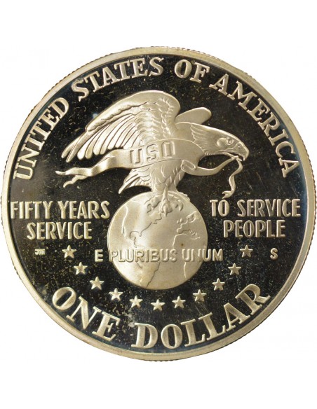 USA USO 1 dollar Argent 1991 S San Francisco