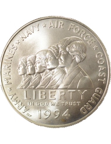 USA Service Militaire Féminin 1 dollar Argent 1994 W West Point