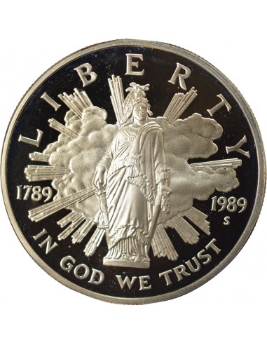 USA Congrès 1 dollar Argent 1989 S San Francisco