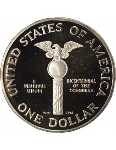 USA Congrès 1 dollar Argent 1989 S San Francisco