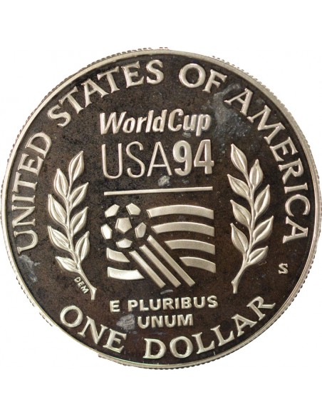 USA Coupe du Monde de Football 1 dollar Argent 1994 S San Francisco