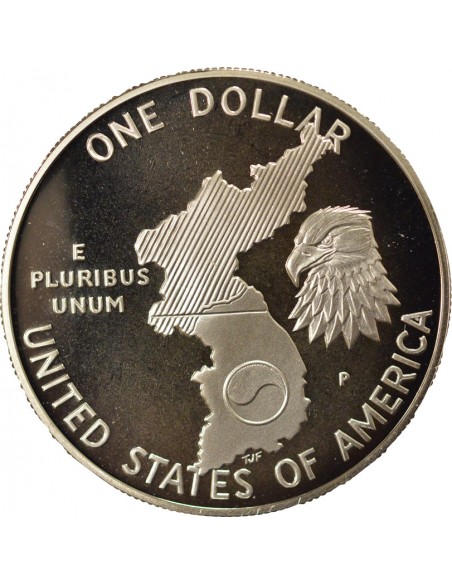 USA Guerre de Corée 1 dollar Argent 1991 Philadelphie