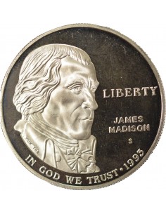USA James Madison Bill of Rights 1 dollar Argent 1993 S San Francisco 2