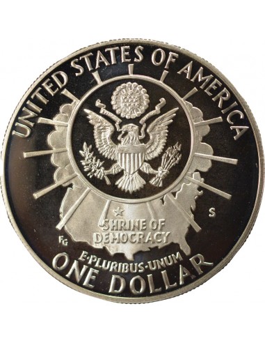 USA Mont Rushmore 1 dollar Argent 1991 S San Francisco