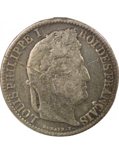 Louis-Philippe Ier 1/2 franc Argent 1842 B Rouen 2