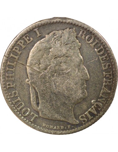 Louis-Philippe Ier 1/2 franc Argent 1842 B Rouen