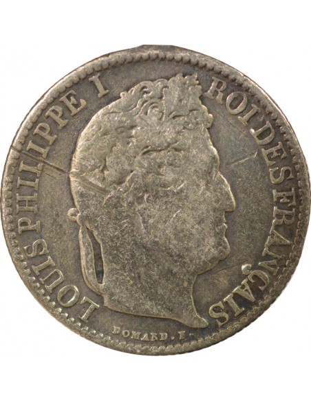 Louis-Philippe Ier 1/2 franc Argent 1842 B Rouen