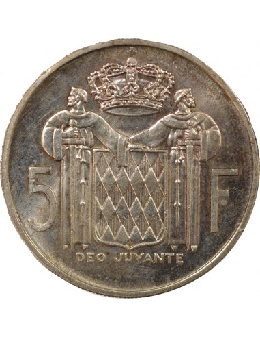 Monaco Rainier III de Monaco 5 francs Argent 1960 A Paris