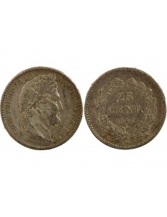 Louis-Philippe Ier 25 centimes Argent 1846 A - Paris
