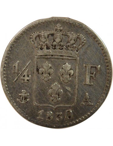 Charles X 1/4 franc Argent 1830 A - Paris
