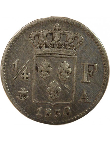 Charles X 1/4 franc Argent 1830 A - Paris