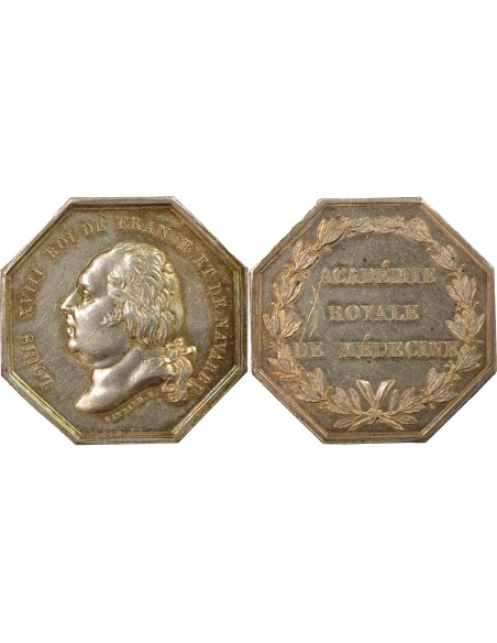 Louis XVI Académie Royale de Médecine Jeton Argent 12.54