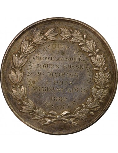 Ecolé de Dessin Jeton Argent 1889