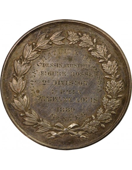 Ecolé de Dessin Jeton Argent 1889