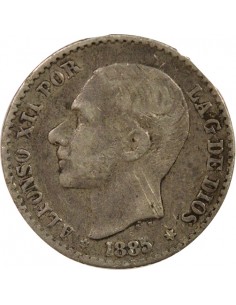 Espagne Alphonse XII d'Espagne 50 centimos Argent 1886 M Madrid 2