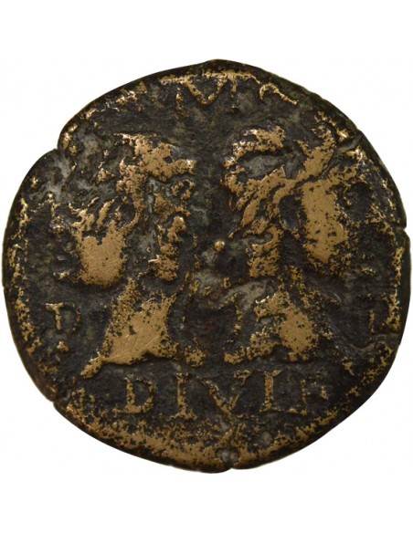 Rome Empire Auguste dupondius Bronze 10-14 Nîmes