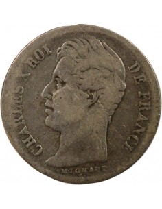 Charles X 1/4 franc Argent 1829 W Lille 2