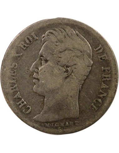 Charles X 1/4 franc Argent 1829 W Lille