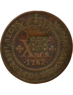 Brésil Jean VI du Portugal 40 reis Cuivre 1809 2