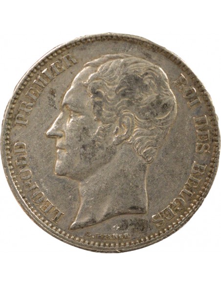 5 francs Argent 1849 B. Bruxelles