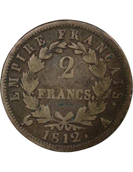 Roi d'Italie Empire 2 francs Argent 1812 A - Paris