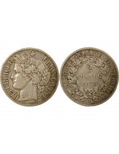 Céres - Demeter IIIe République 2 francs Argent 1873 A - Paris