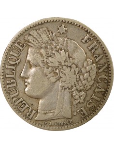 Céres - Demeter IIIe République 2 francs Argent 1873 A - Paris 2