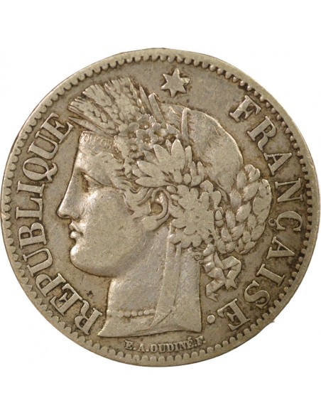 Céres - Demeter IIIe République 2 francs Argent 1873 A - Paris
