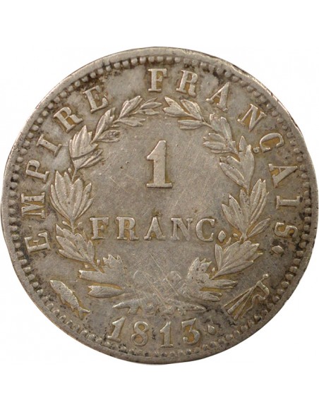 Roi d'Italie Empire 1 franc Argent 1813 Utrecht