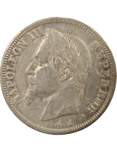 Napoléon III Tête laurée 2 francs Argent 1866 A - Paris 2
