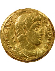 Rome Empire Valens Empereur Ecu d'or à la couronne Or 364-367 Antioche 2
