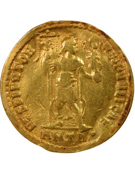 Rome Empire Valens Empereur Ecu d'or à la couronne Or 364-367 Antioche