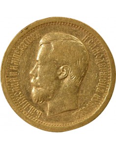Russie Nicolas II 7.5 rouble Or 1897 Saint-Petersbourg 2