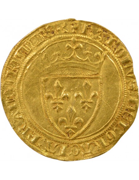 Charles VI A la Couronne Ecu d'or à la couronne Or 1388-1411