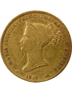Duché de Parme et Plaisance Marie-Louise d'Etrurie 40 lire Or 1815 2