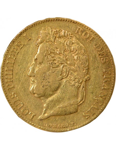 Louis-Philippe Ier Type Domard 20 francs Or 1841 A - Paris