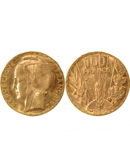 100 francs Or 1935 A Paris