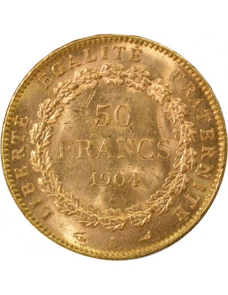 50 francs Or 1904 A - Paris