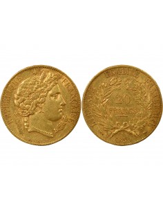Céres - Demeter 20 francs Or 1850 A - Paris
